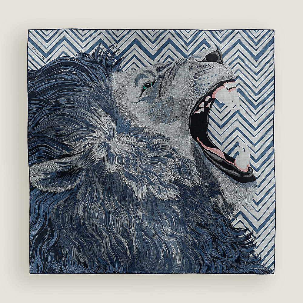 新品未使用　エルメス　カレ100 ROAAAAAR！ブラウン インパクト抜群】HERMES カレH 100 《ROAAAAAR！》スカーフ (HERMES